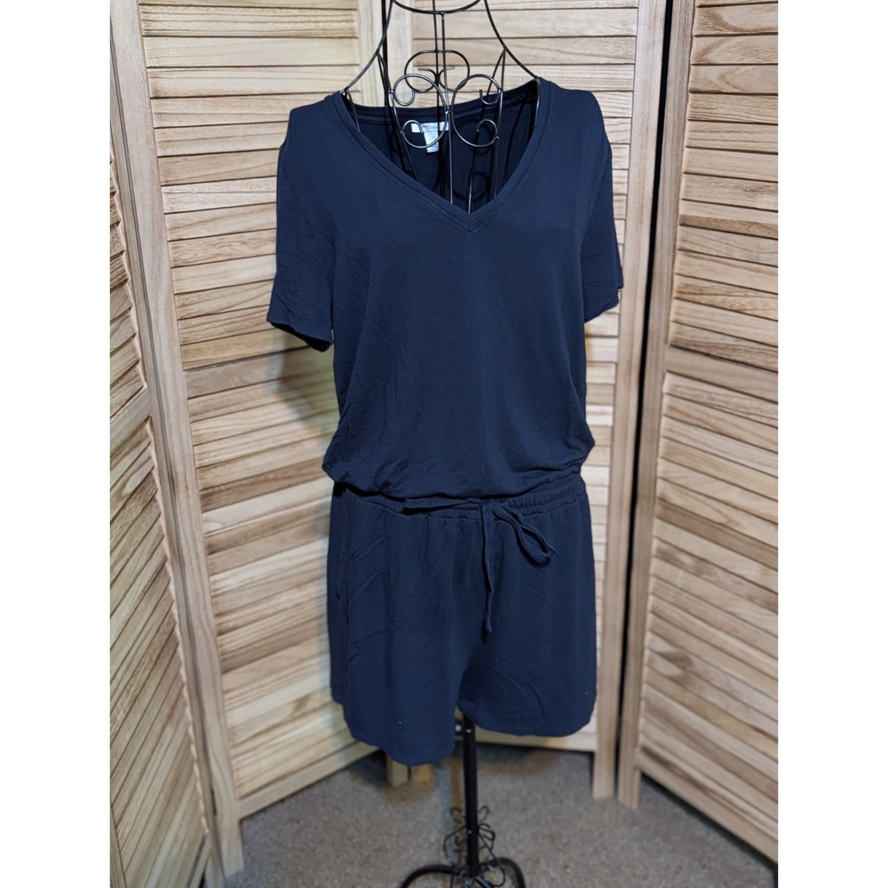 Daily Ritual- Dark Navy Blue Shorts One piece Romper Sz S